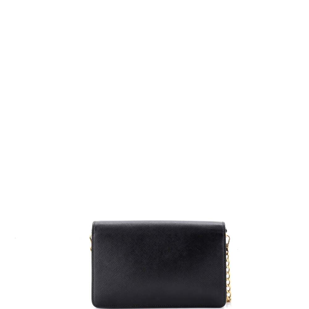 Prada Monochrome Wallet On Chain #243384P12B - Picture 3 of 7